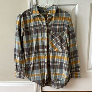 Aerie fleece button down shirt. Size xxs.
